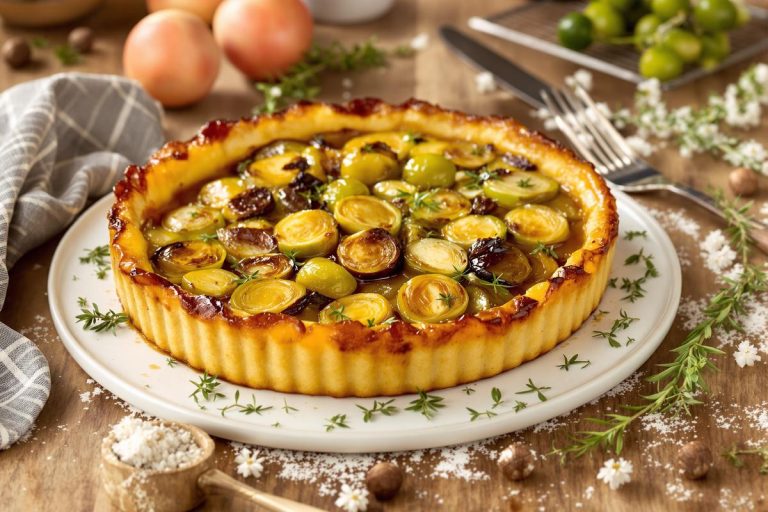 Tarte Tatin aux choux de Bruxelles : la recette inattendue qui transforme ce légume en star fondante et dorée au four.jpg