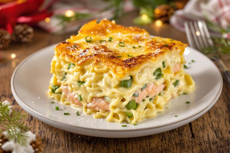 Avalanche de béchamel, saumon ultra fondant et fromage gratiné : ces lasagnes de Noël sont une pure folie.jpg