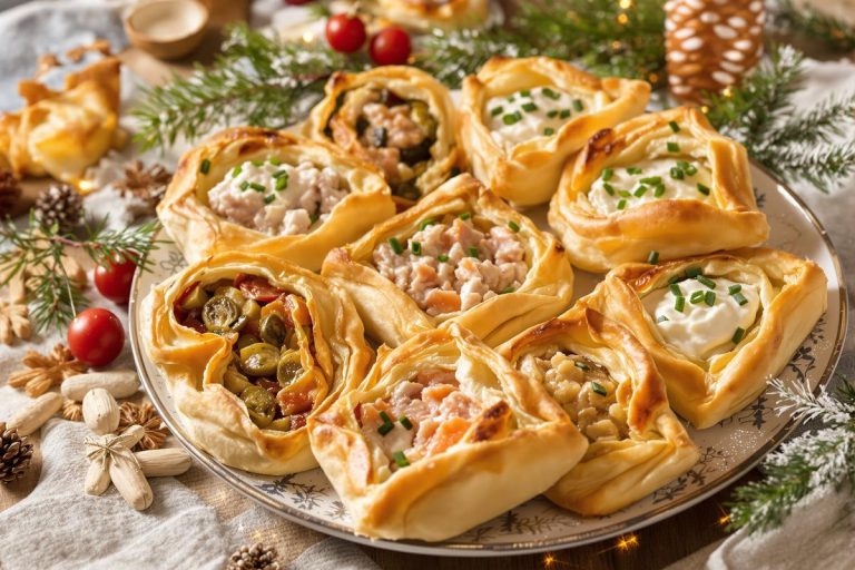 Feuilletés de fête pour Noël : une pâte, trois garnitures et zéro stress pour un apéritif chaud, croustillant et ultra gourmand.jpg