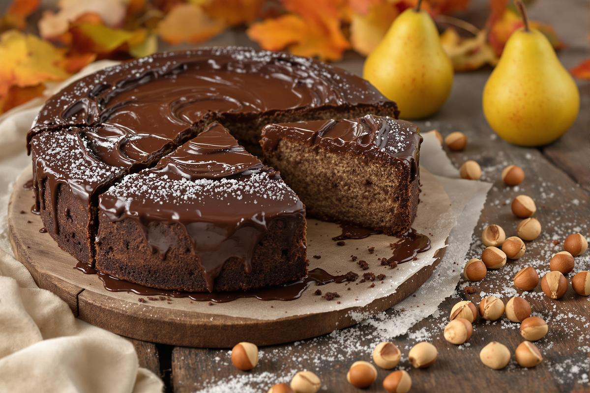 Gâteau moelleux aux poires, chocolat et noisettes : le goûter simple et irrésistible de l’automne.jpg