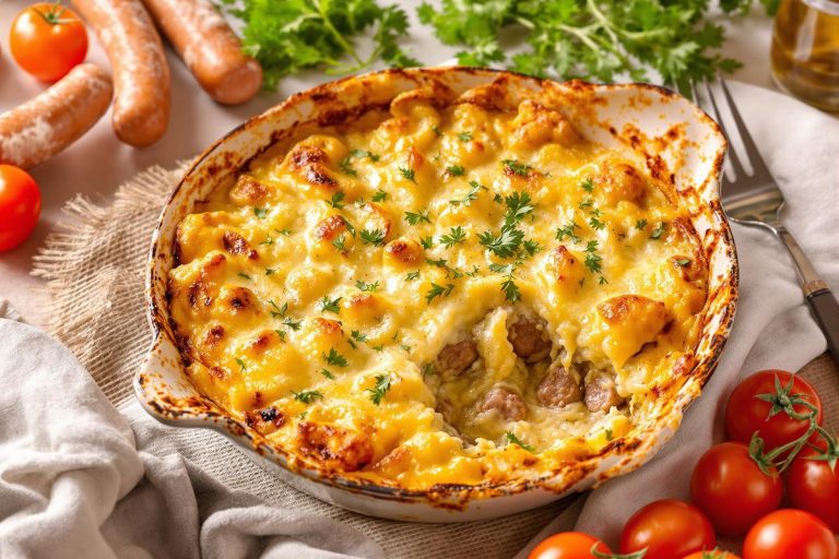 Gratin de coquillettes à la chair à saucisse : impossible de résister à cette recette !.jpg