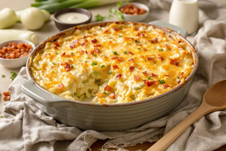 Un gratin crémeux aux poireaux et lardons prêt en 30 minutes chrono ? La recette est là.jpg