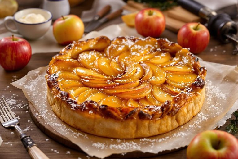 Un hit de la cuisine française : Julie Andrieu partage sa recette incontournable de la tarte tatin aux pommes.jpg