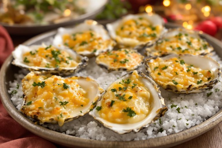 Cinq minutes sous le gril et vos huîtres deviennent des bouchées gratinées ultra gourmandes à partager à l’apéro de fête.jpg