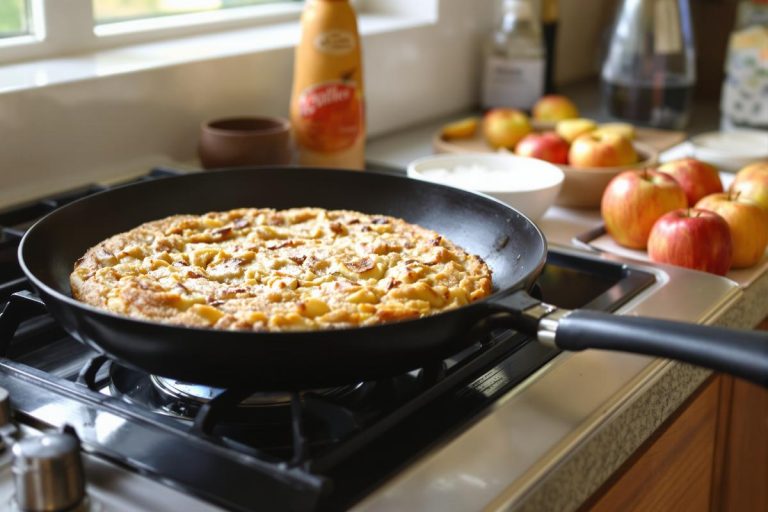 Je fais ce gâteau aux pommes à la poêle : ultra simple, rapide, sans four et tellement réconfortant.jpg