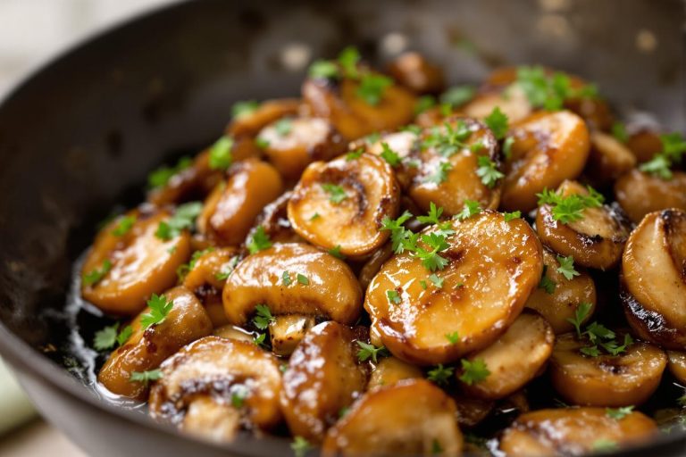 Le chef Etchebest nous dévoile sa méthode de cuisson des champignons qui fixe leur jus pour un rendu caramélisé.jpg