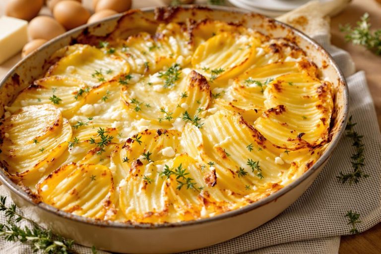 Tout crémeux et doré : quand je prépare ce gratin de pommes de terre au chèvre, tout le monde se ressert.jpg